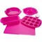 Classic Cuisine Silicone Bakeware Set, 18-Piece Set including Cupcake Molds, Muffin Pan, Bread Pan, Cookie Sheet, Bundt Pan,